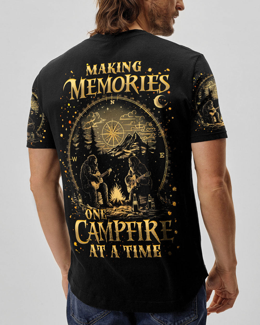 BLISSCORNERS MAKING MEMORIES ONE CAMPFIRE AT A TIME BIGFOOT ALL OVER PRINT