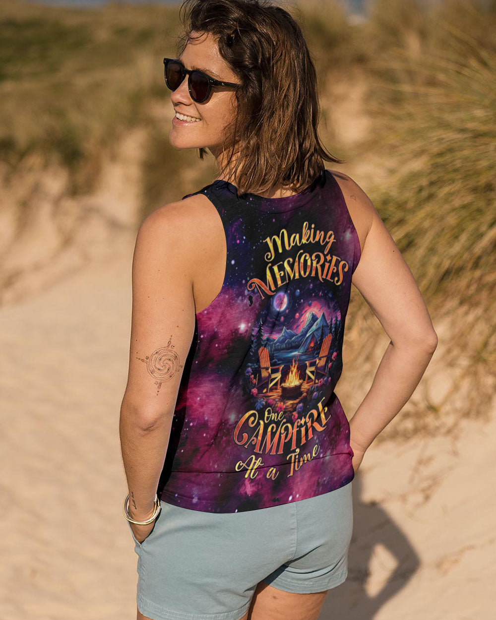 BLISSCORNERS MAKING MEMORIES ONE CAMPFIRE AT A TIME ALL OVER PRINT