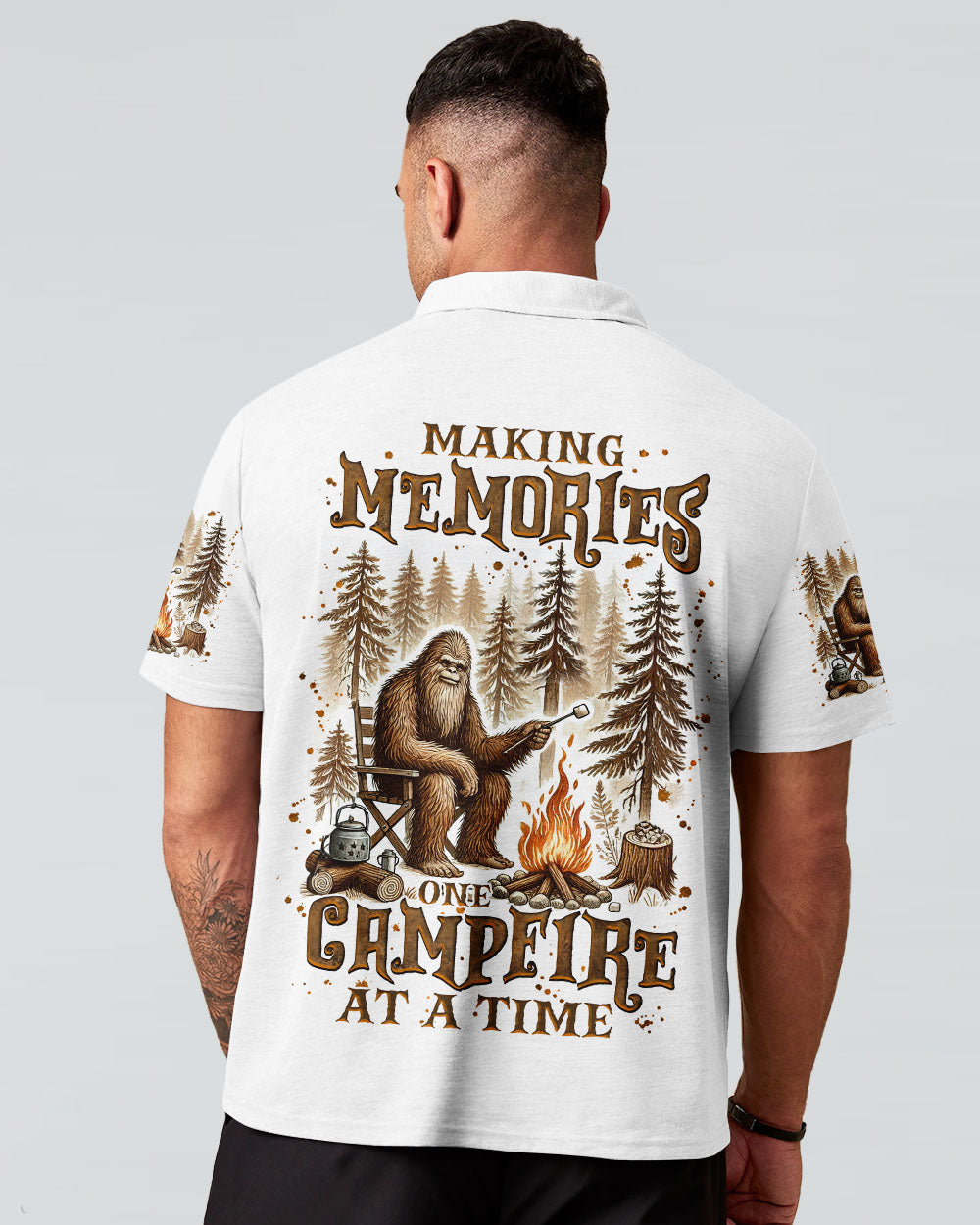 BLISSCORNERS MAKING MEMORIES ONE CAMPFIRE AT A TIME BIGFOOT  ALL OVER PRINT