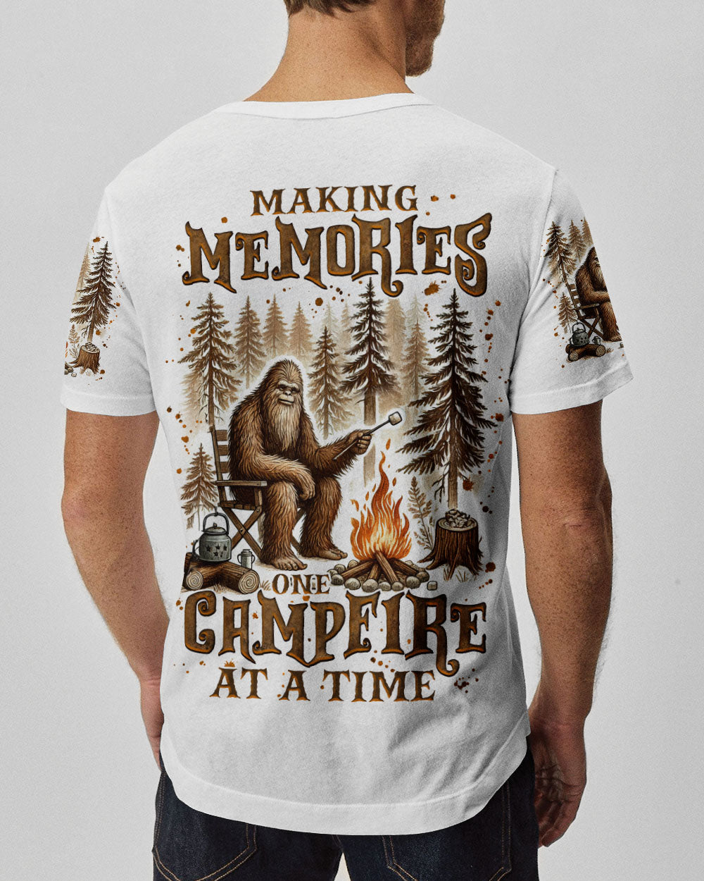 BLISSCORNERS MAKING MEMORIES ONE CAMPFIRE AT A TIME BIGFOOT  ALL OVER PRINT