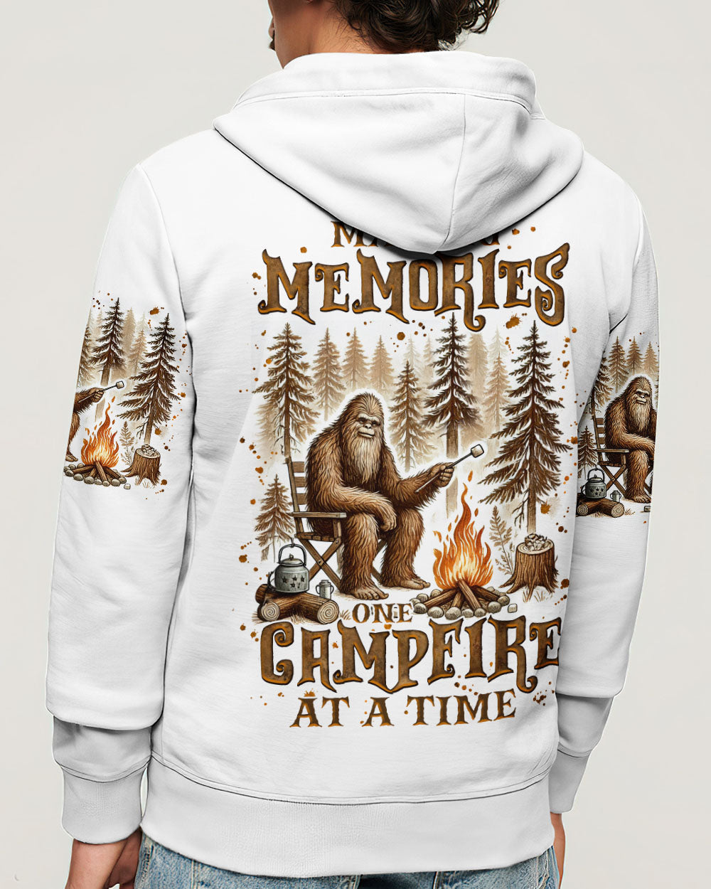 BLISSCORNERS MAKING MEMORIES ONE CAMPFIRE AT A TIME BIGFOOT  ALL OVER PRINT