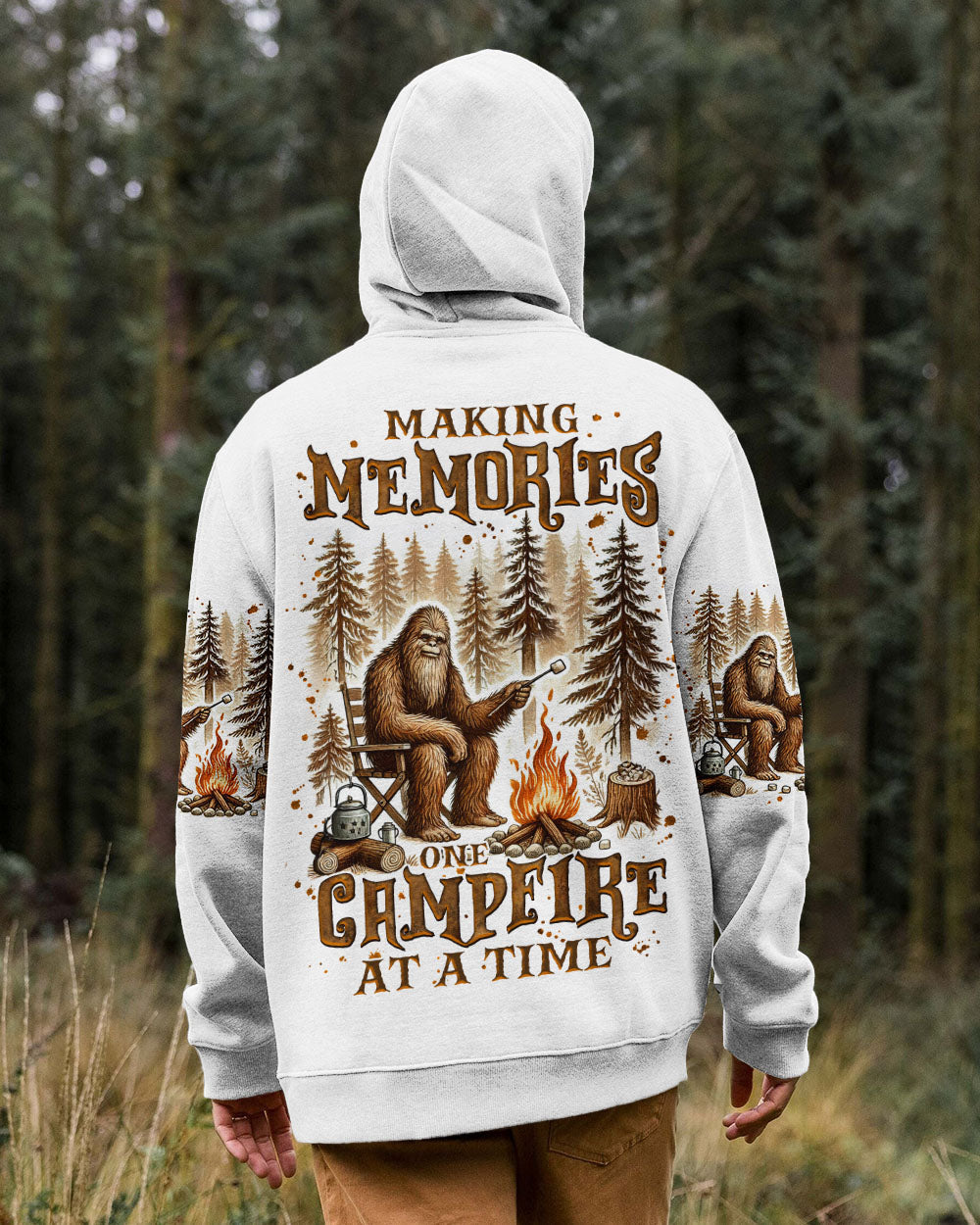 BLISSCORNERS MAKING MEMORIES ONE CAMPFIRE AT A TIME BIGFOOT  ALL OVER PRINT