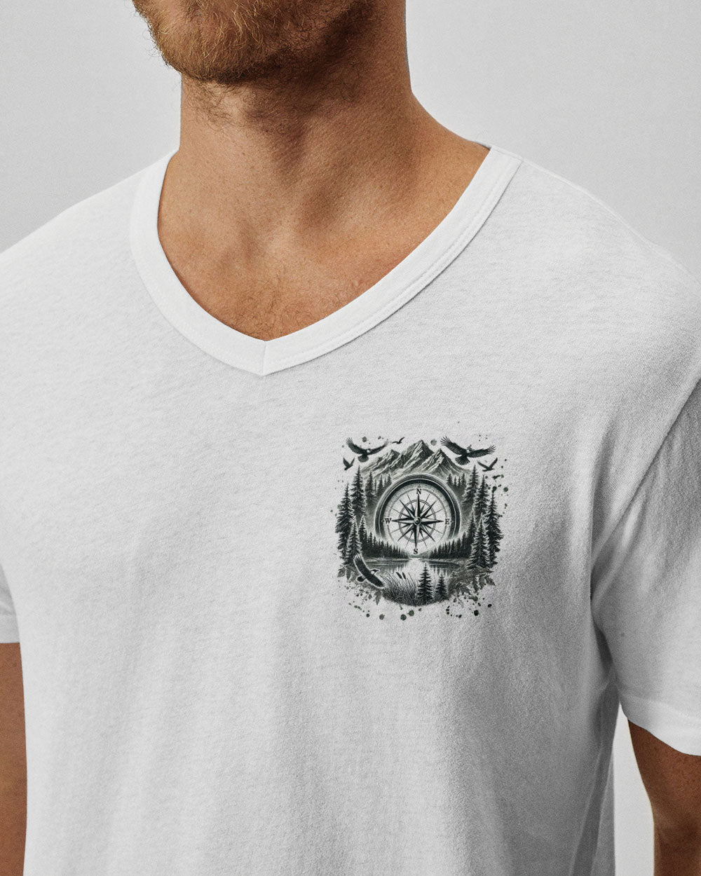 BLISSCORNERS NOT ALL WHO WANDER ARE LOST COMPASS ALL OVER PRINT