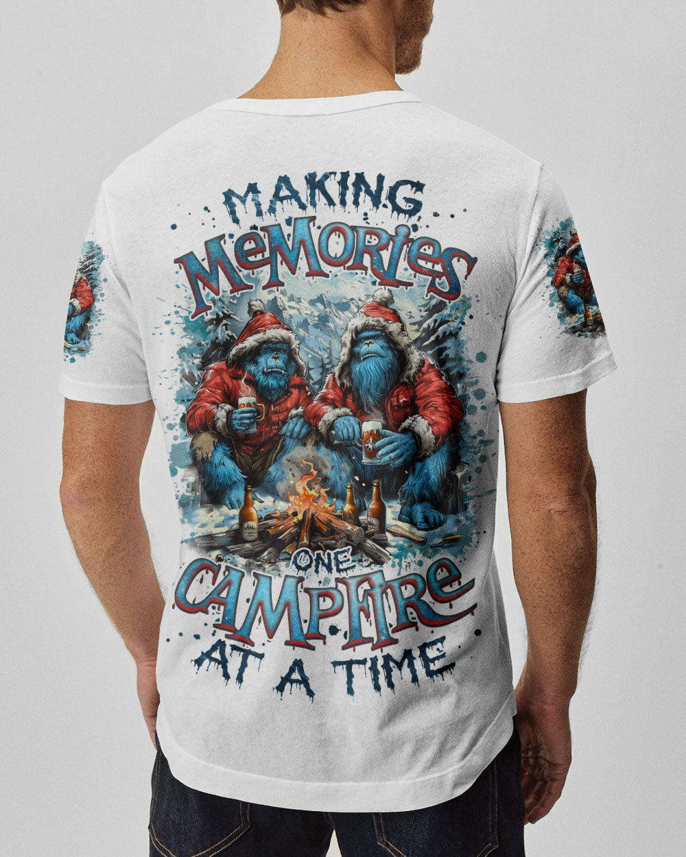BLISSCORNERS MAKING MEMORIES ONE CAMPFIRE AT A TIME BIGFOOT  ALL OVER PRINT