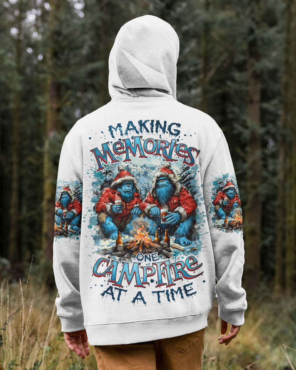 BLISSCORNERS MAKING MEMORIES ONE CAMPFIRE AT A TIME BIGFOOT  ALL OVER PRINT