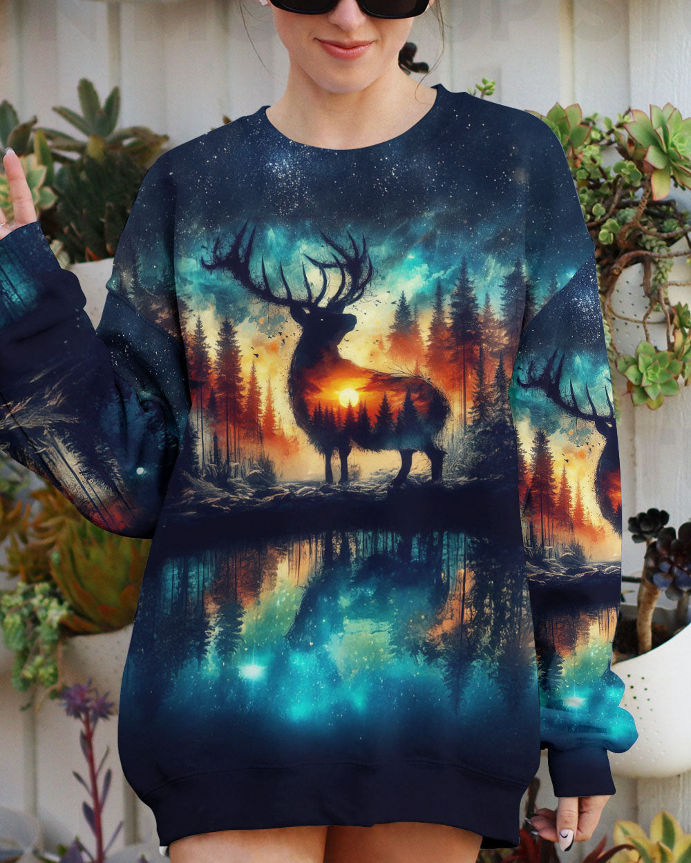 BLISSCORNERS FIND ME WHERE THE WILD THINGS ARE DEER HUNTING NATURE ALL OVER PRINT