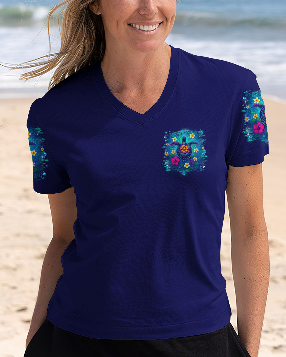 BLISSCORNERS SALTWATER HEALS EVERYTHING TURTLE ALL OVER PRINT