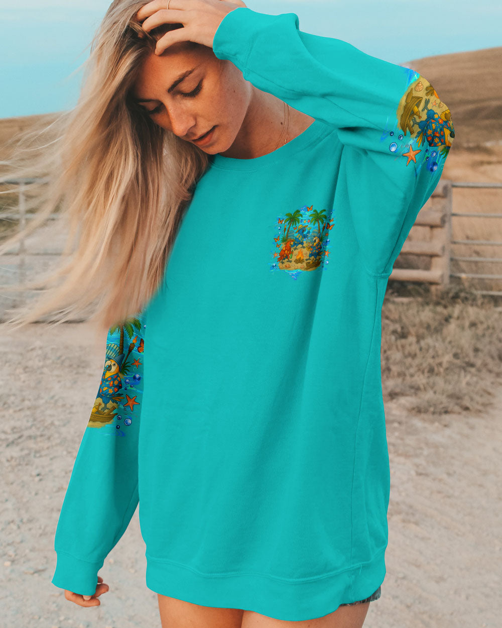 BLISSCORNERS BEACHES BOOZE BESTIES PARROT ALL OVER PRINT