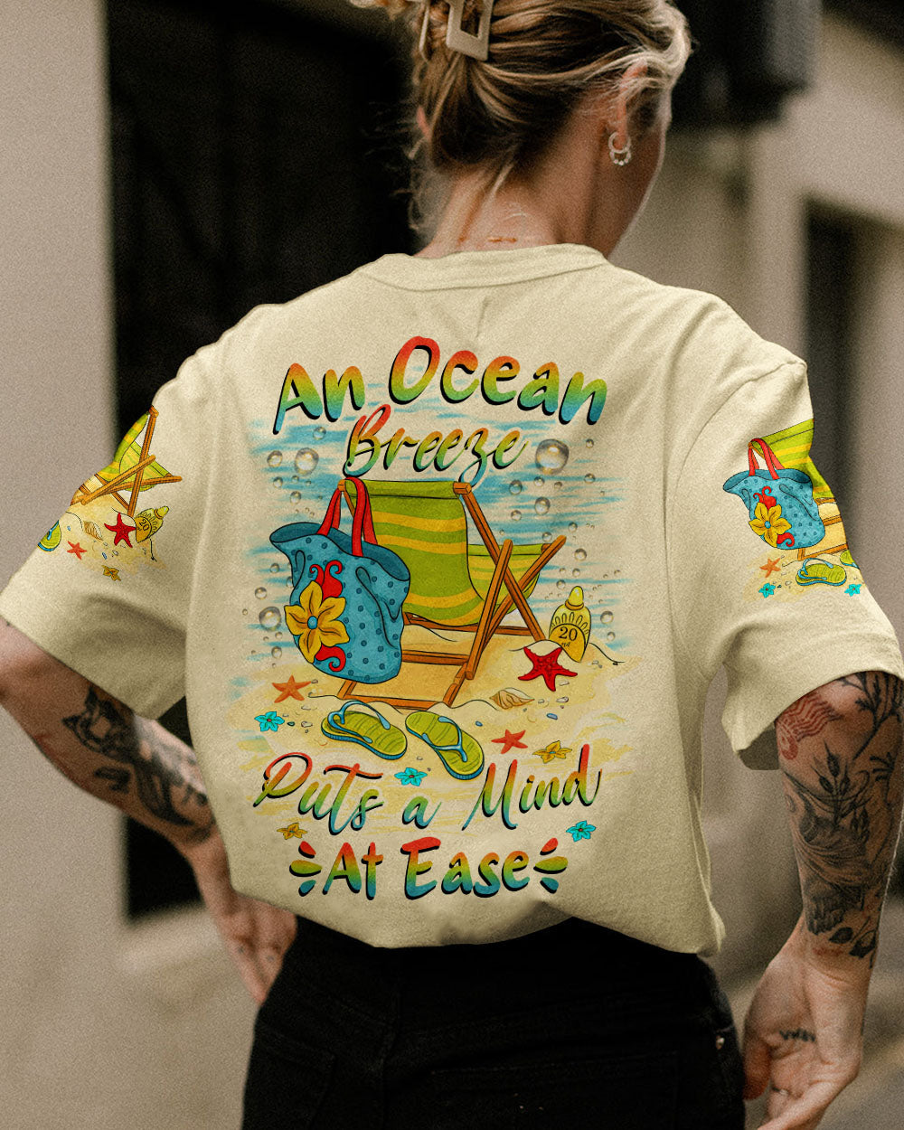 BLISSCORNERS AN OCEAN BREEZE ALL OVER PRINT