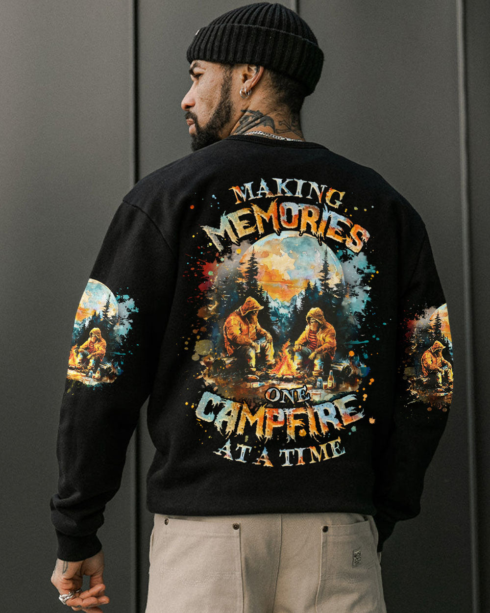 BLISSCORNERS MAKING MEMORIES ONE CAMPFIRE AT A TIME BIGFOOT ALL OVER PRINT