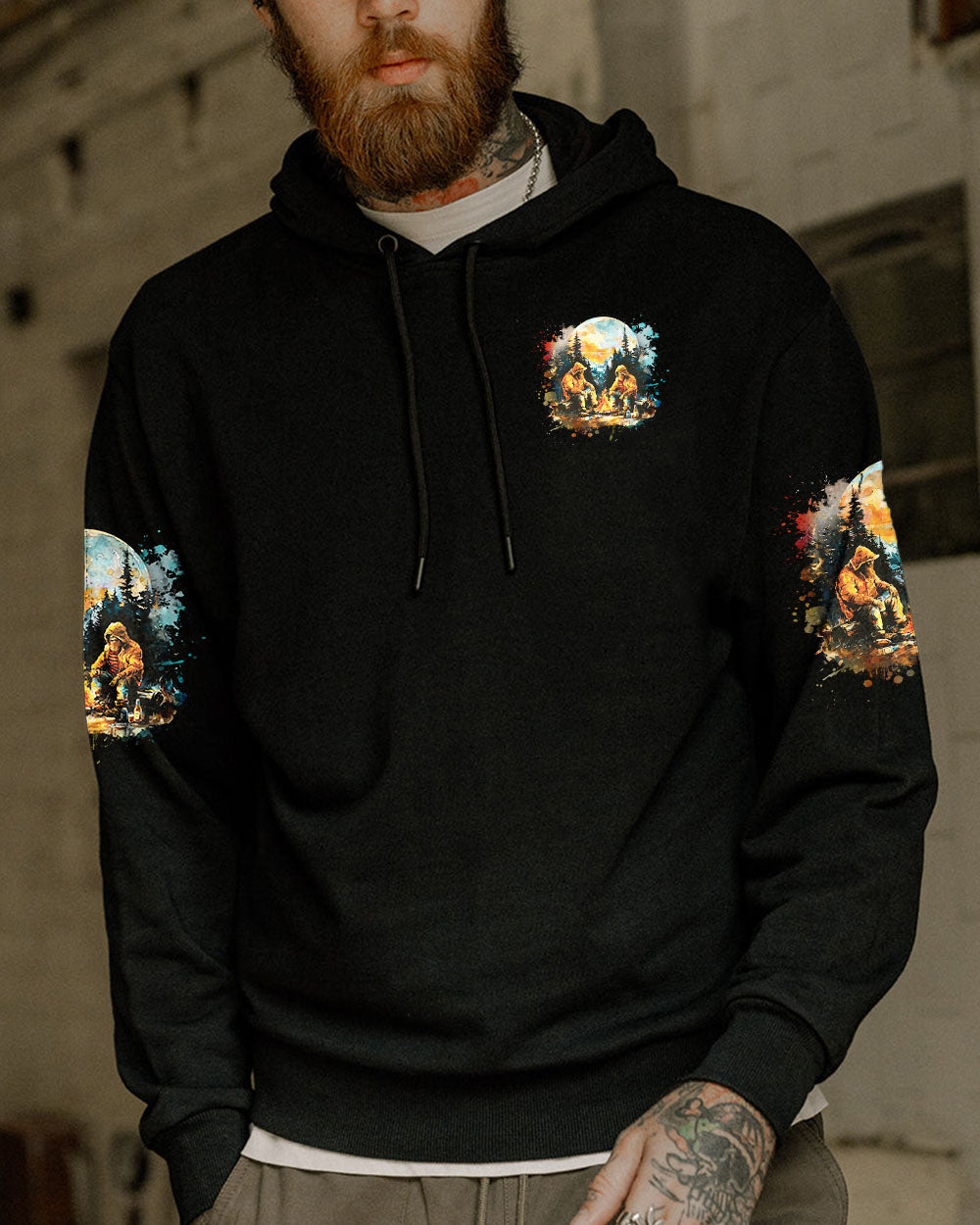 BLISSCORNERS MAKING MEMORIES ONE CAMPFIRE AT A TIME BIGFOOT ALL OVER PRINT