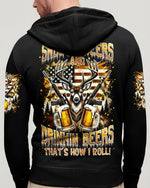 BLISSCORNERS SHOOTING DEERS AND DRINKING BEERS ALL OVER PRINT