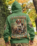 BLISSCORNERS I'D RATHER BE HUNTING DEER FOXHOUND DOG ALL OVER PRINT