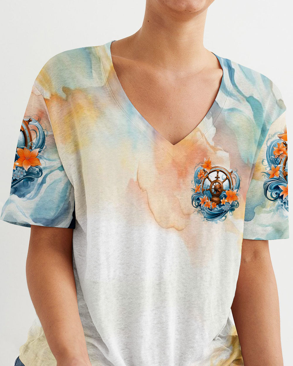 BLISSCORNERS SMELL THE SEA FEEL THE BREEZE WHEEL ALL OVER PRINT