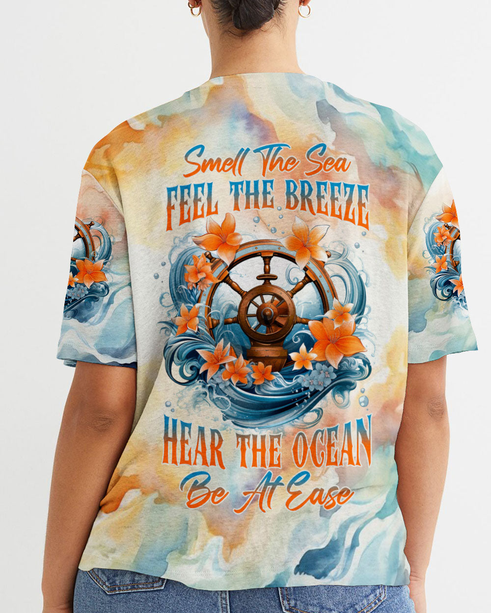 BLISSCORNERS SMELL THE SEA FEEL THE BREEZE WHEEL ALL OVER PRINT