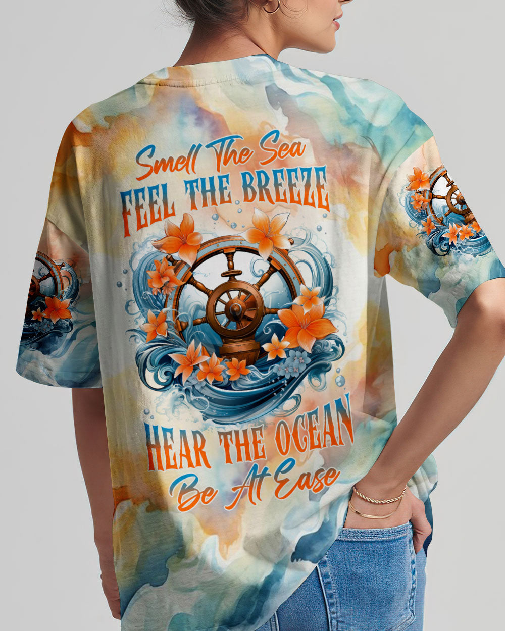 BLISSCORNERS SMELL THE SEA FEEL THE BREEZE WHEEL ALL OVER PRINT