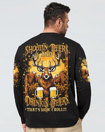 BLISSCORNERS SHOOTING DEERS AND DRINKING BEERS ALL OVER PRINT