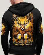 BLISSCORNERS SHOOTING DEERS AND DRINKING BEERS ALL OVER PRINT