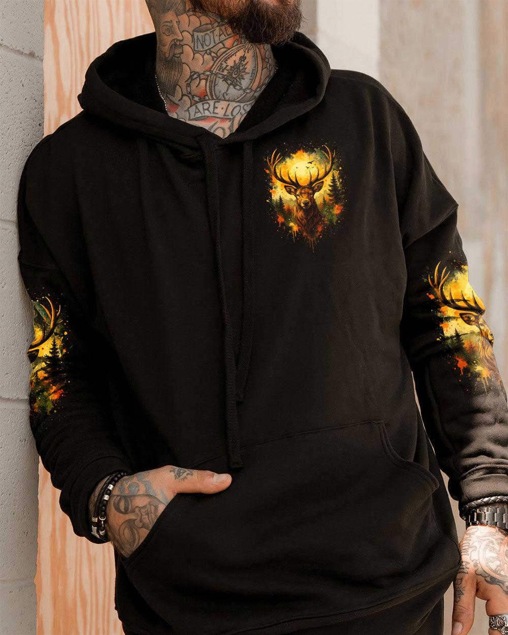 BLISSCORNERS THE CLOSER I GET TO NATURE DEER ALL OVER PRINT