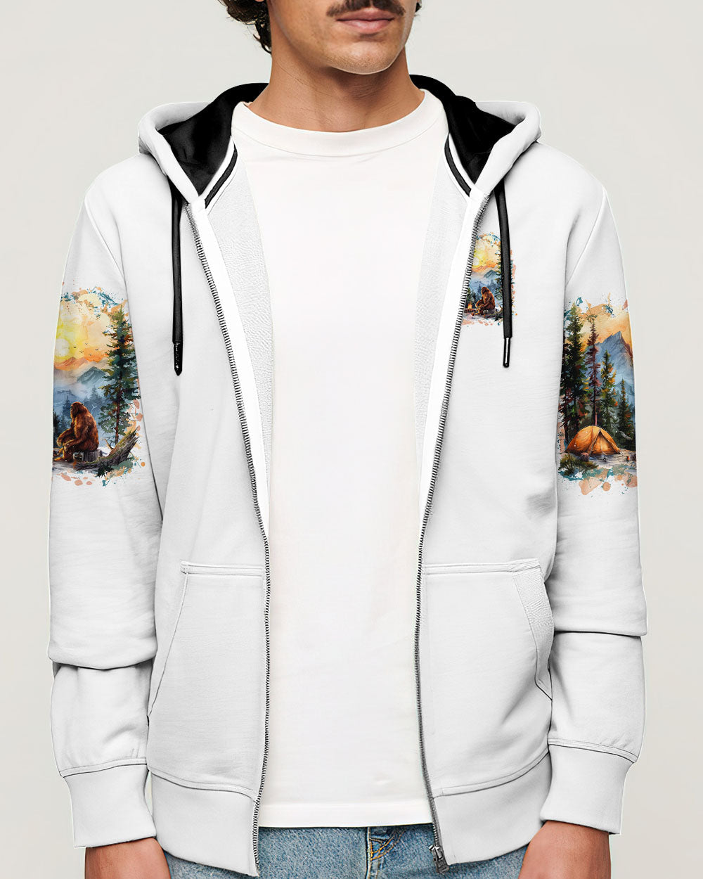 BLISSCORNERS IT'S 5 O'CLOCK SOMEWHERE BIGFOOT ALL OVER PRINT