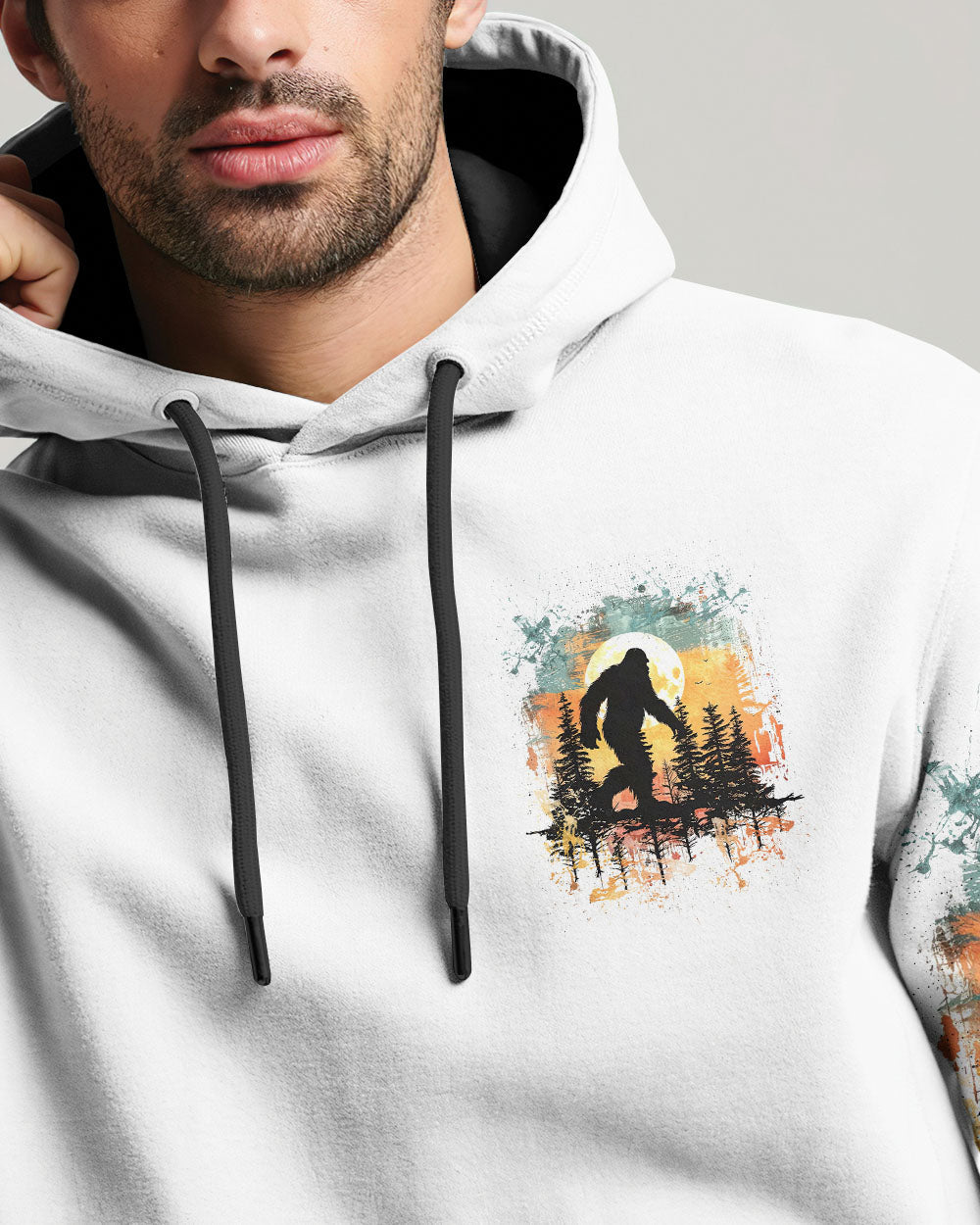 BLISSCORNERS NOT ALL WHO WANDER ARE LOST BIGFOOT  ALL OVER PRINT