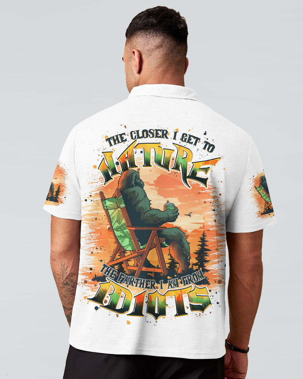 BLISSCORNERS THE CLOSER I GET TO NATURE BIGFOOT ALL OVER PRINT