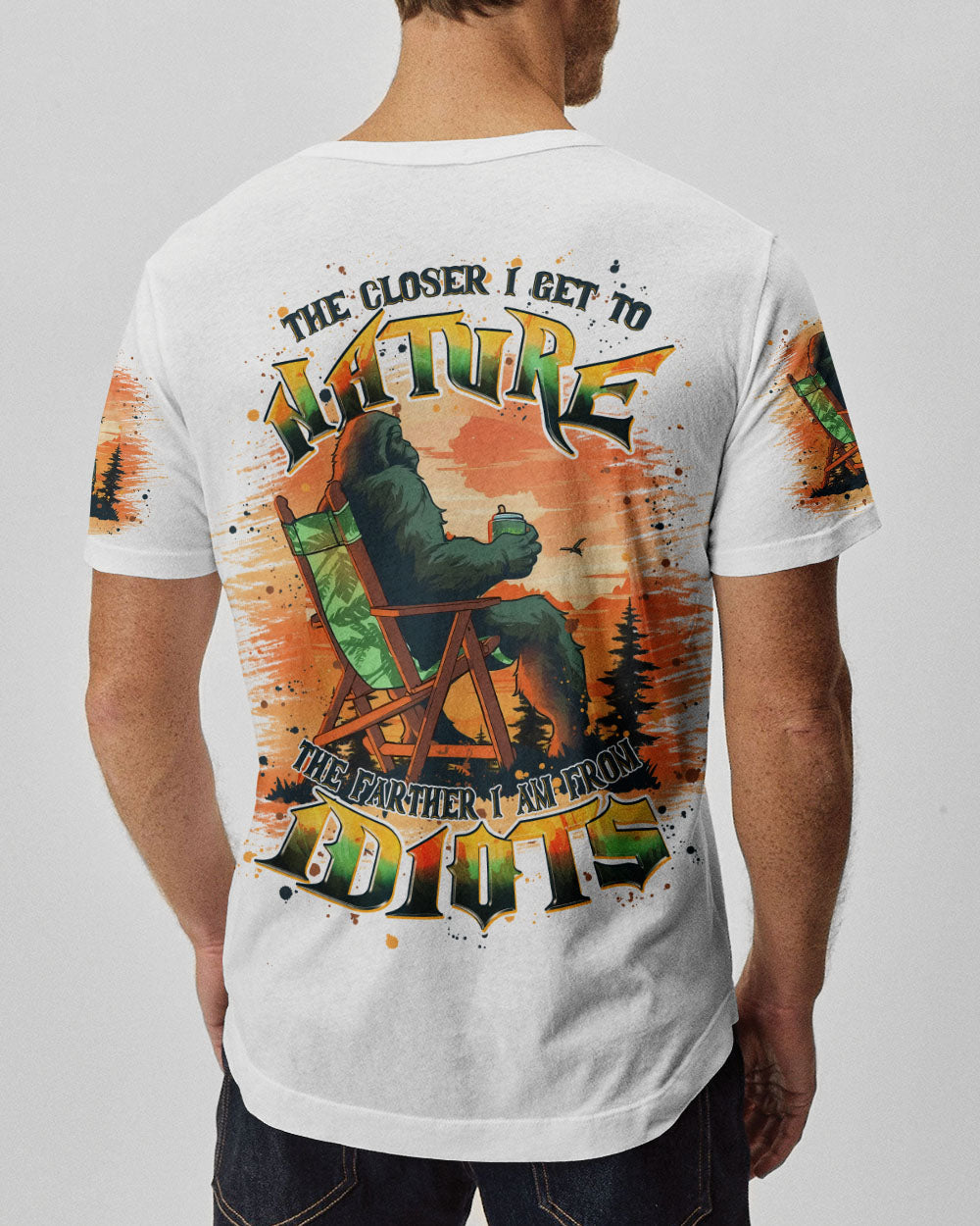 BLISSCORNERS THE CLOSER I GET TO NATURE BIGFOOT ALL OVER PRINT