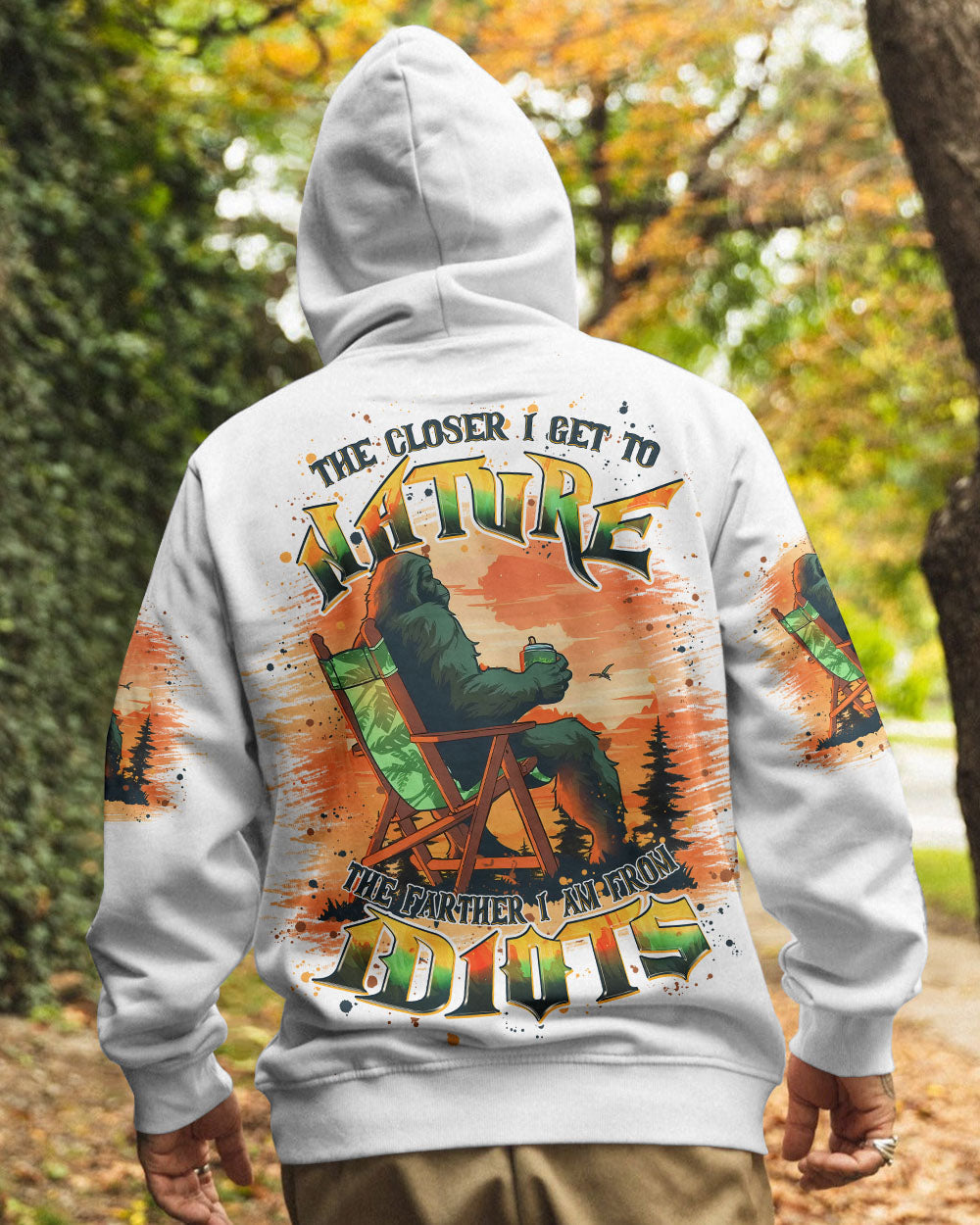 BLISSCORNERS THE CLOSER I GET TO NATURE BIGFOOT ALL OVER PRINT