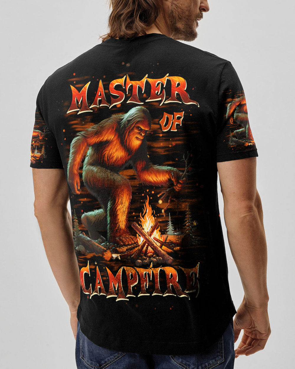 BLISSCORNERS MASTER OF CAMPFIRE BIGFOOT  ALL OVER PRINT
