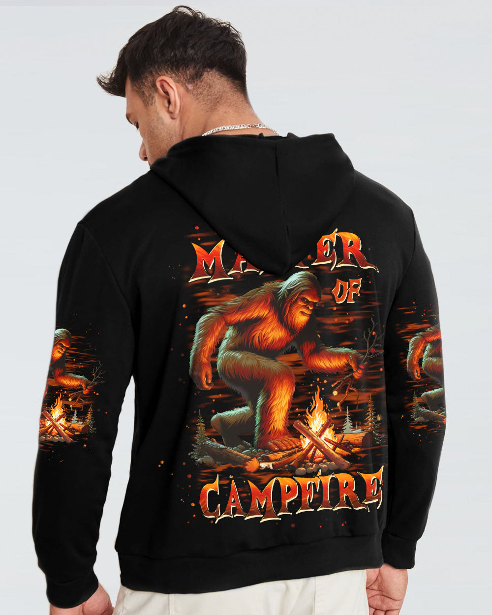 BLISSCORNERS MASTER OF CAMPFIRE BIGFOOT  ALL OVER PRINT
