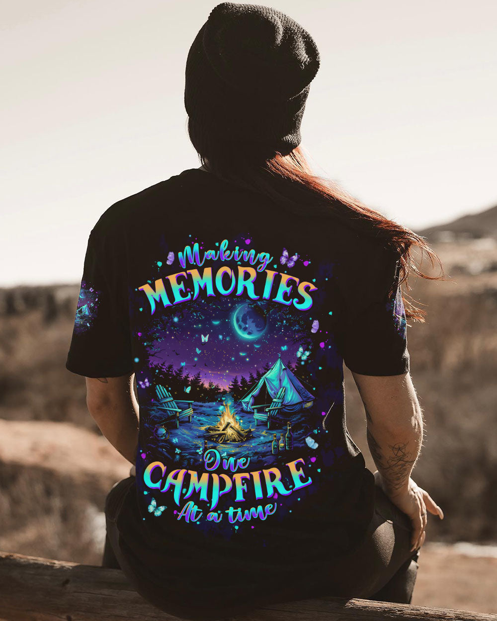 BLISSCORNERS MAKING MEMORIES ONE CAMPFIRE AT A TIME ALL OVER PRINT