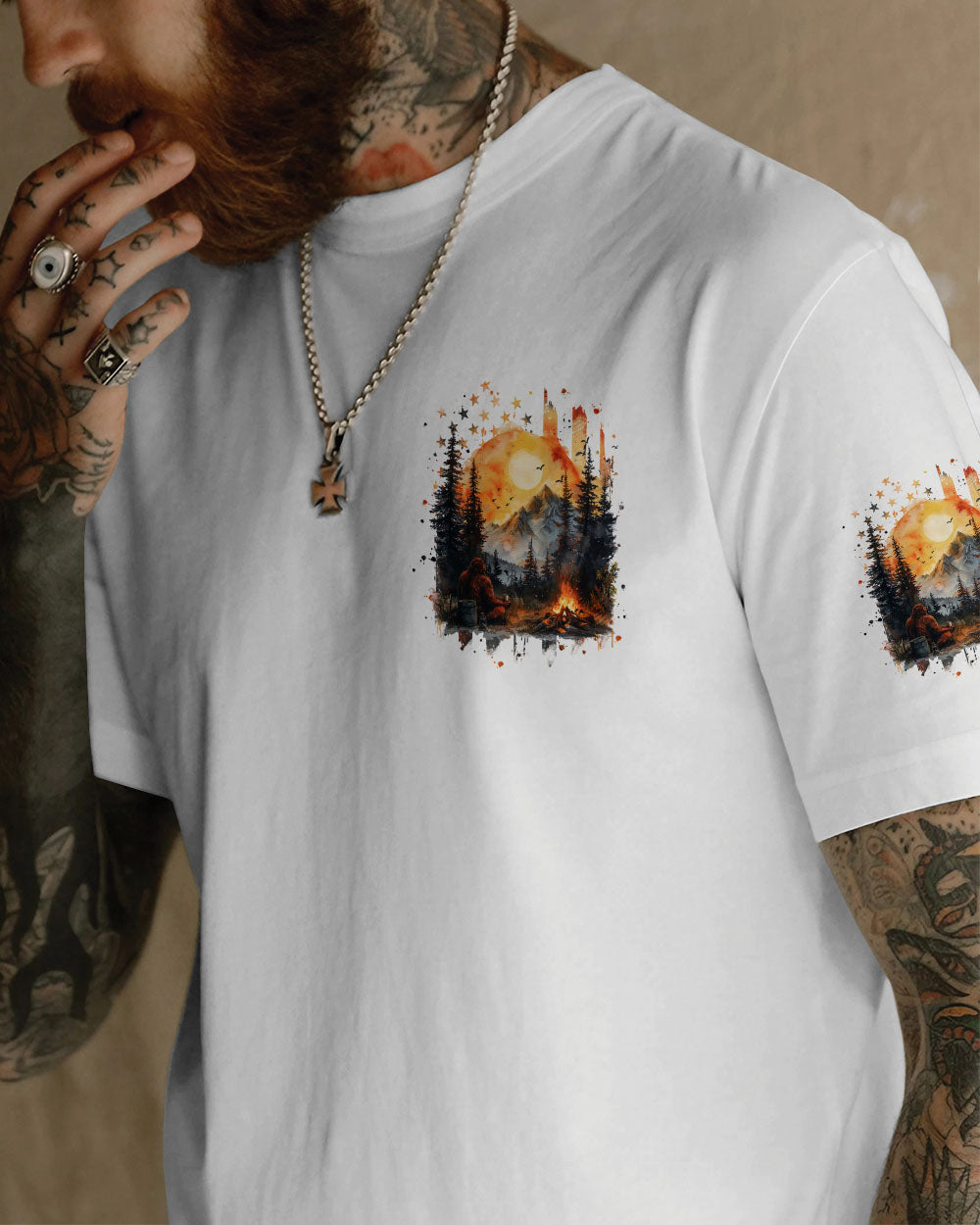 BLISSCORNERS IT'S 5 O'CLOCK SOMEWHERE BIGFOOT ALL OVER PRINT