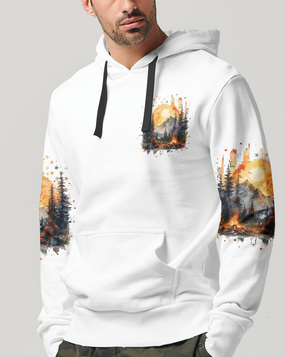 BLISSCORNERS IT'S 5 O'CLOCK SOMEWHERE BIGFOOT ALL OVER PRINT