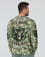 BLISSCORNERS BUCK AROUND AND FIND OUT DEER HUNTING ALL OVER PRINT