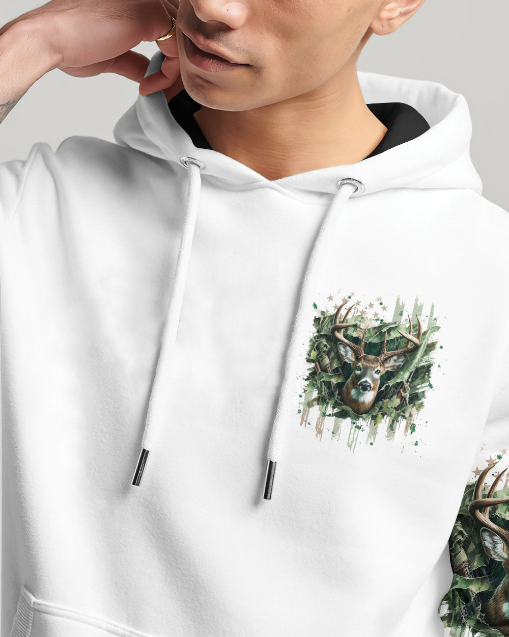 BLISSCORNERS THE CLOSER I GET TO NATURE DEER HUNTING ALL OVER PRINT