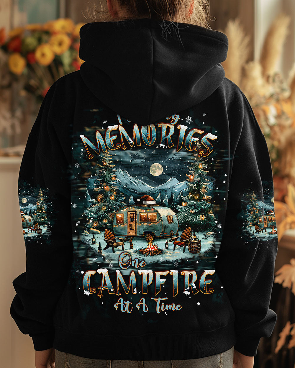 BLISSCORNERS MAKING MEMORIES ONE CAMPFIRE AT A TIME  CHRISTMAS ALL OVER PRINT