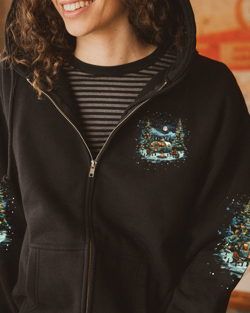 BLISSCORNERS MAKING MEMORIES ONE CAMPFIRE AT A TIME  CHRISTMAS ALL OVER PRINT