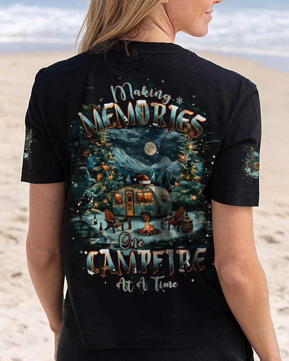 BLISSCORNERS MAKING MEMORIES ONE CAMPFIRE AT A TIME  CHRISTMAS ALL OVER PRINT