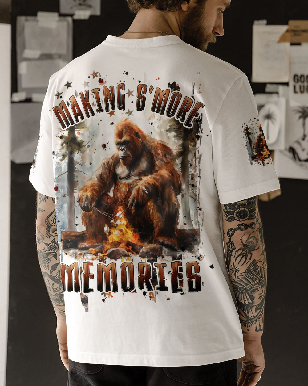 BLISSCORNERS MAKING S'MORE MEMORIES BIGFOOT ALL OVER PRINT