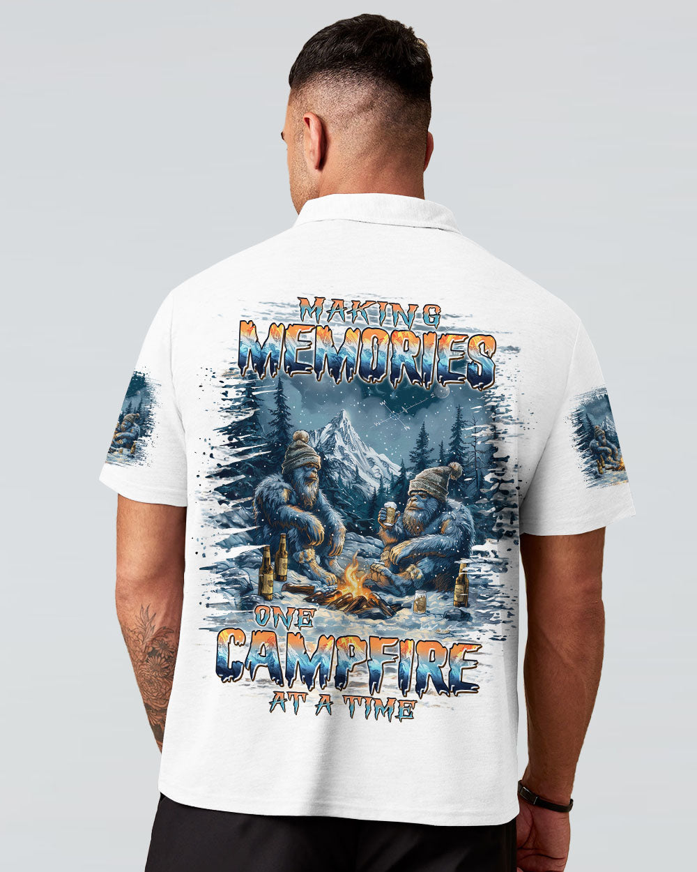 BLISSCORNERS MAKING MEMORIES ONE CAMPFIRE AT A TIME BIGFOOT ALL OVER PRINT