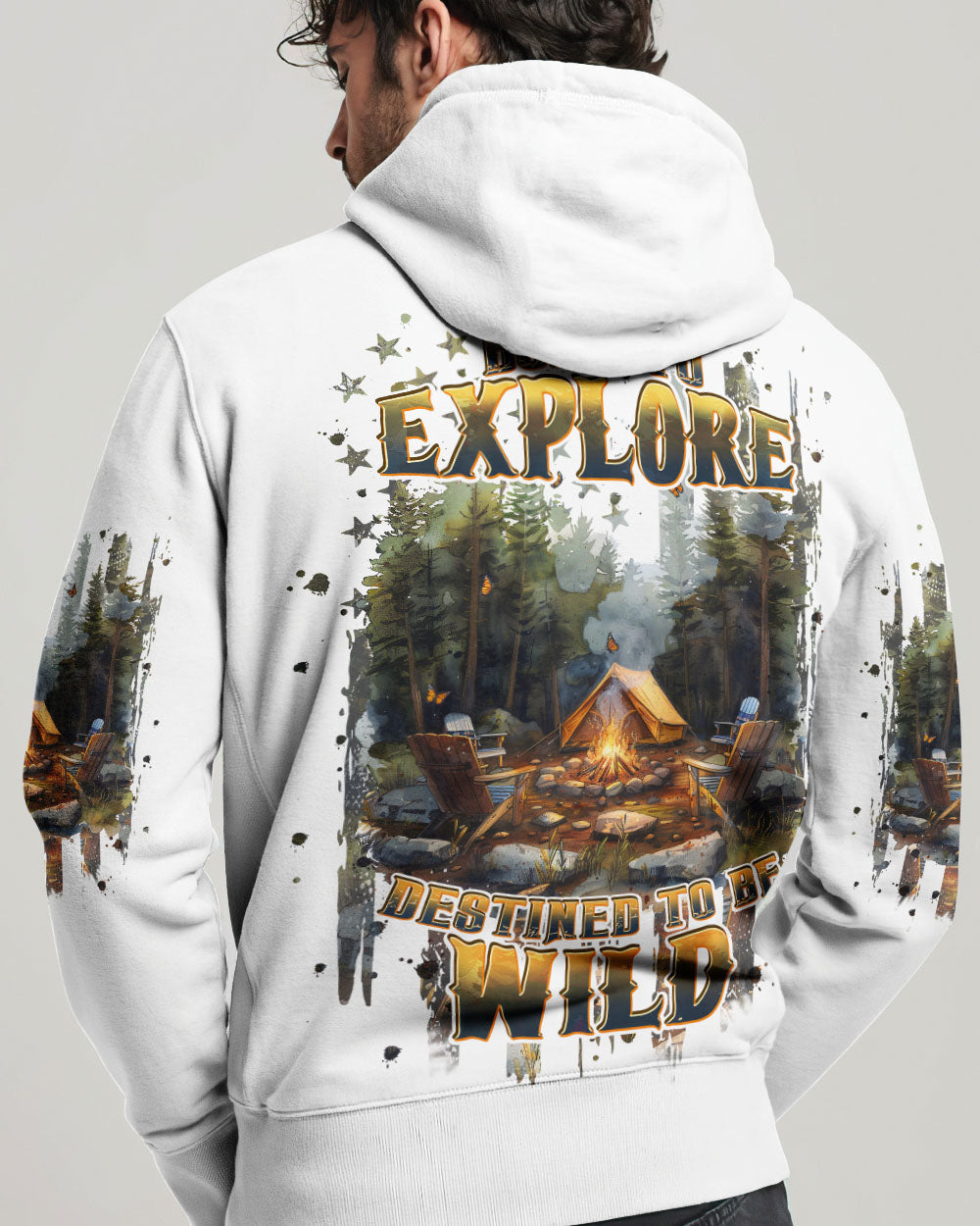 BLISSCORNERS BORN TO EXPLORE DESTINED TO BE WILD ALL OVER PRINT