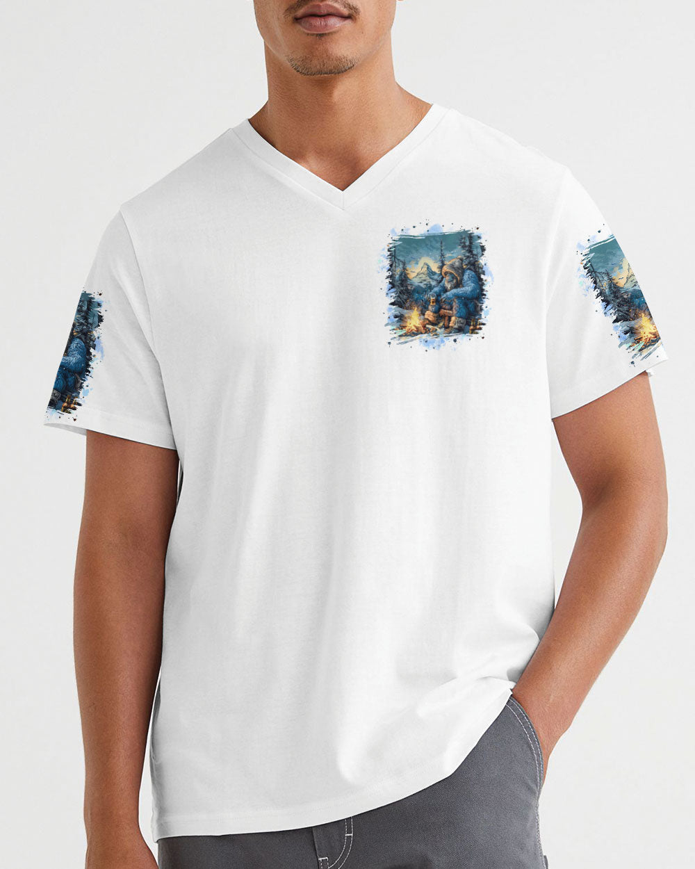 BLISSCORNERS NOT ALL WHO WANDER ARE LOST BIGFOOT ALL OVER PRINT