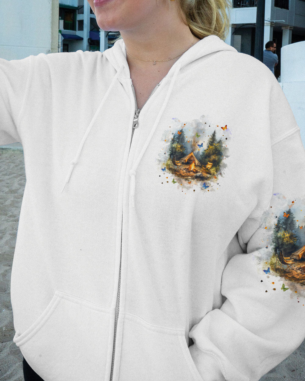 BLISSCORNERS IF IT INVOLVES MOUNTAINS CAMPFIRES ALL OVER PRINT