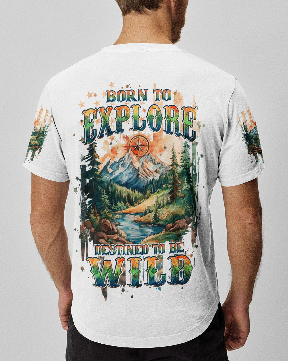 BLISSCORNERS BORN TO EXPLORE DESTINED TO BE WILD ALL OVER PRINT