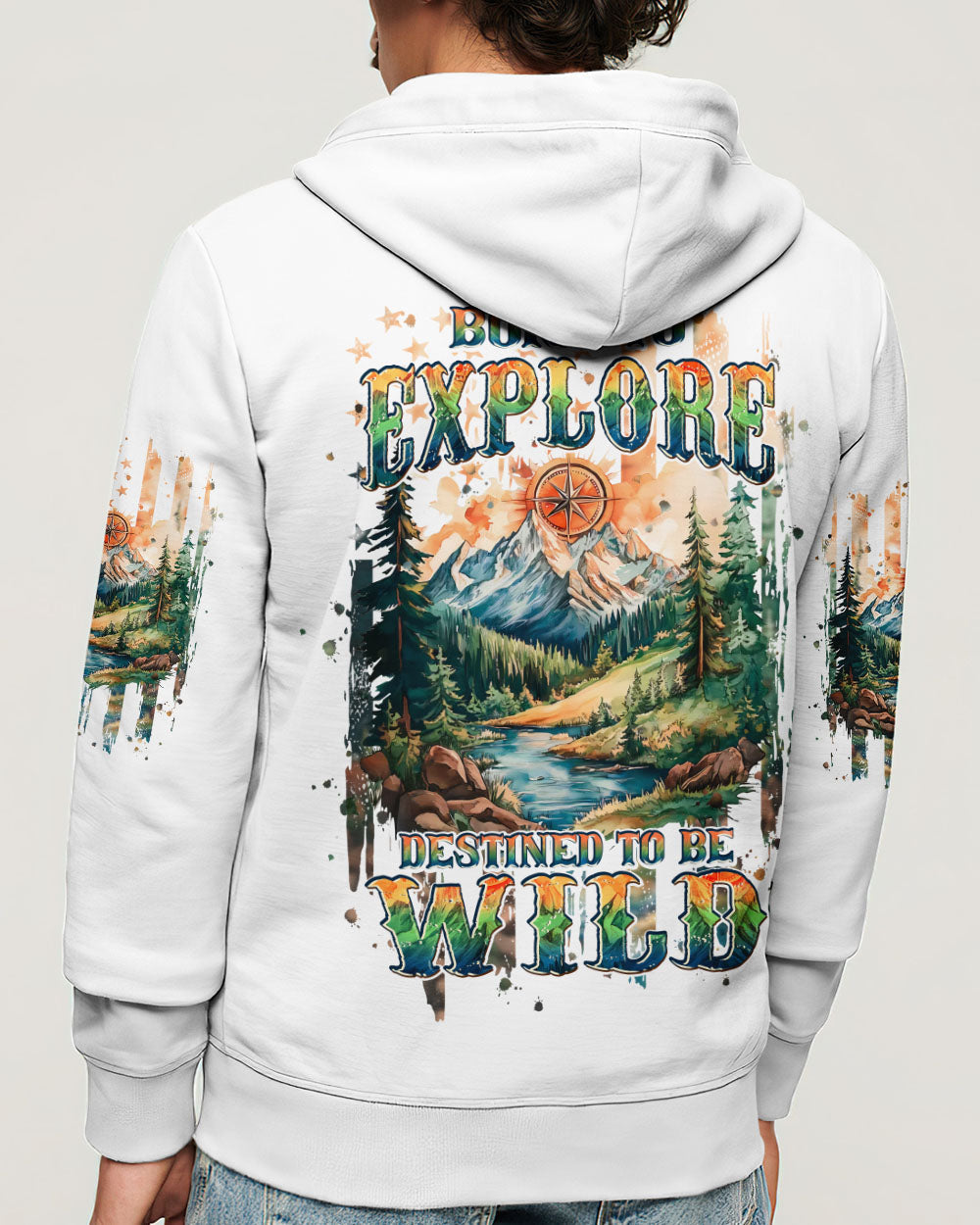 BLISSCORNERS BORN TO EXPLORE DESTINED TO BE WILD ALL OVER PRINT
