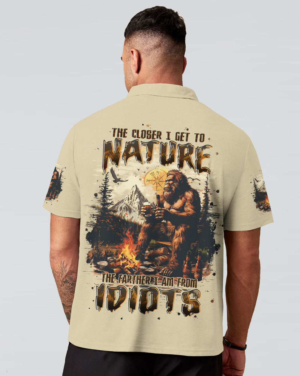 BLISSCORNERS THE CLOSER I GET TO NATURE BIGFOOT ALL OVER PRINT