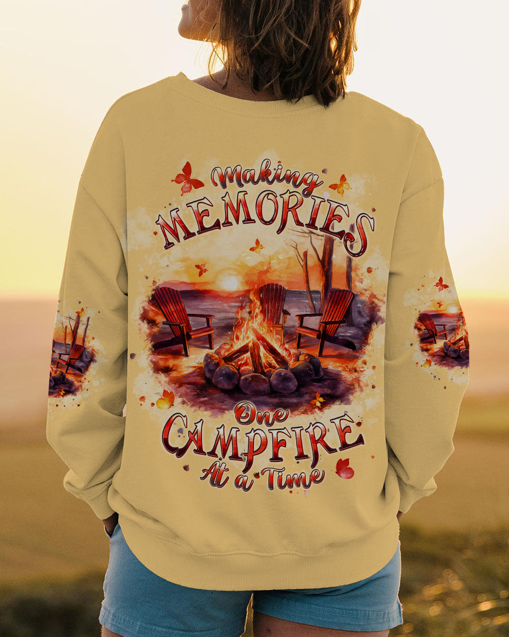 BLISSCORNERS MAKING MEMORIES ONE CAMPFIRE AT A TIME ALL OVER PRINT