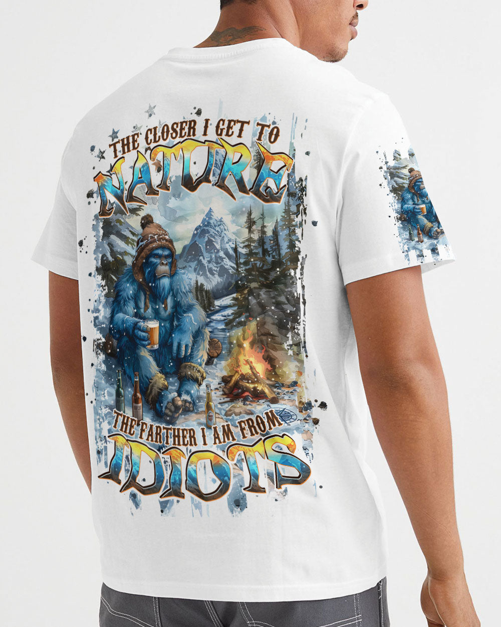 BLISSCORNERS THE CLOSER I GET TO NATURE BIGFOOT ALL OVER PRINT