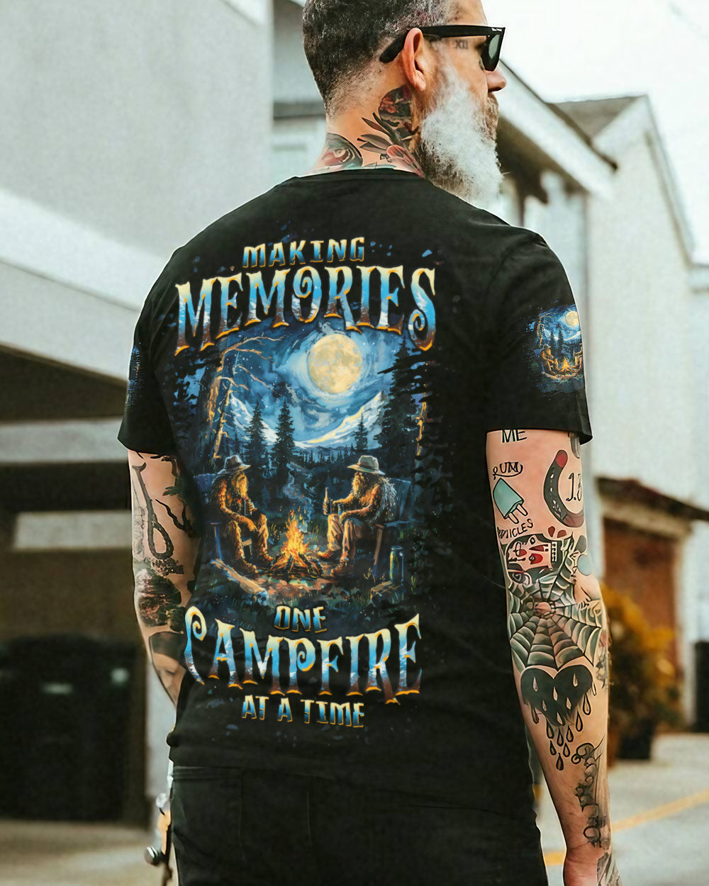 BLISSCORNERS MAKING MEMORIES ONE CAMPFIRE AT A TIME BIGFOOT ALL OVER PRINT