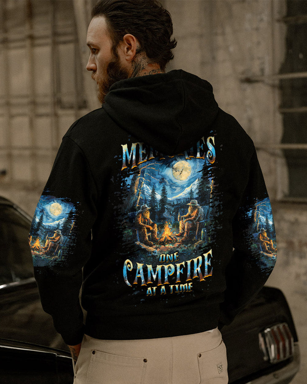 BLISSCORNERS MAKING MEMORIES ONE CAMPFIRE AT A TIME BIGFOOT ALL OVER PRINT